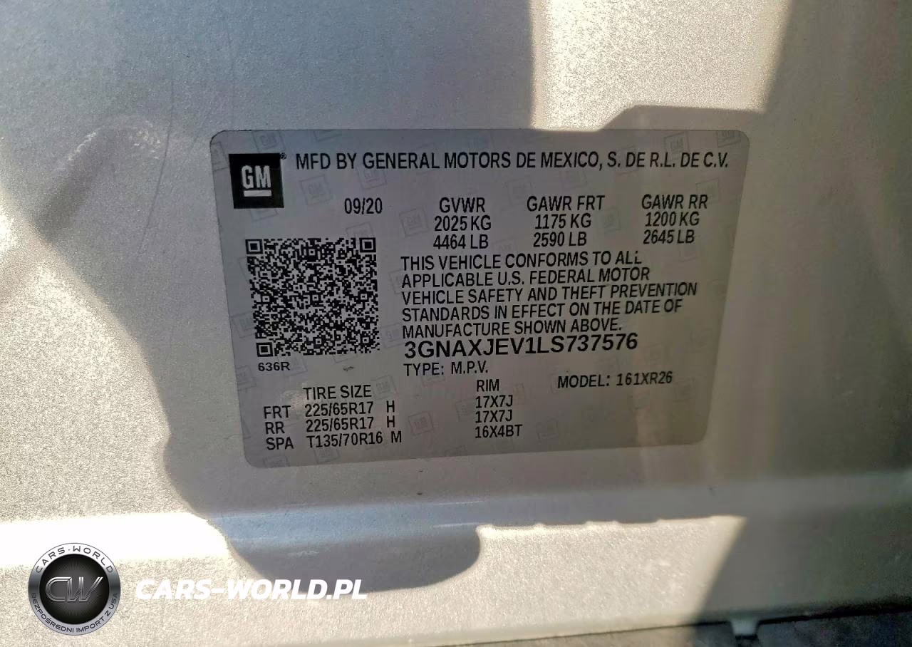 2020 Chevrolet Equinox Lt VIN:3GNAXJEV1LS737576 - 13