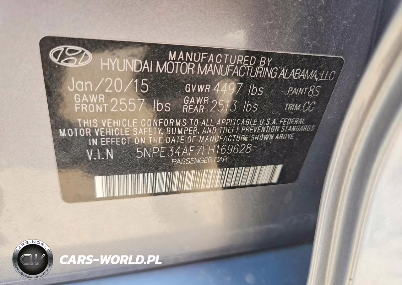 2015 Hyundai Sonata Limited VIN:5NPE34AF7FH169628 - 13