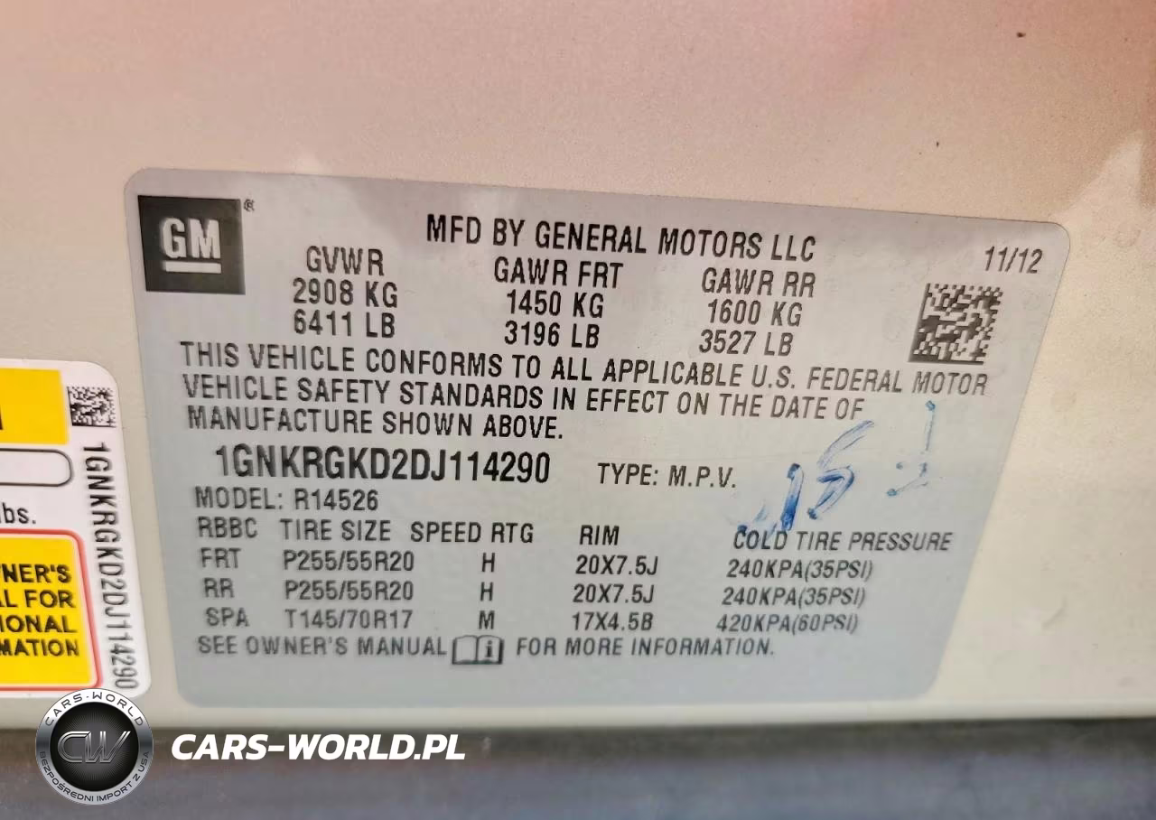 2013 Chevrolet Traverse Lt VIN:1GNKRGKD2DJ114290 - 13