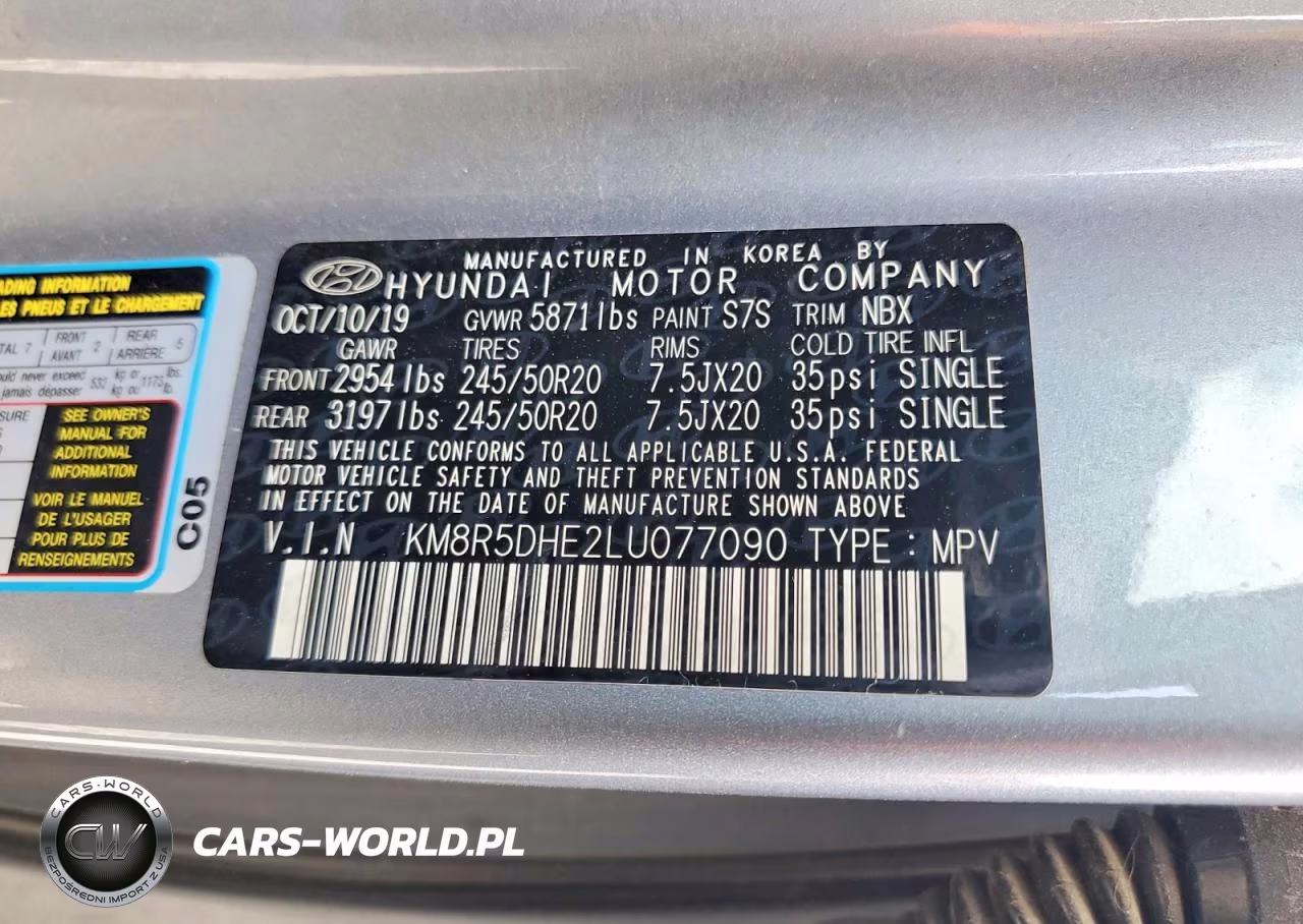 2020 Hyundai Palisade Limited VIN:KM8R5DHE2LU077090 - 13