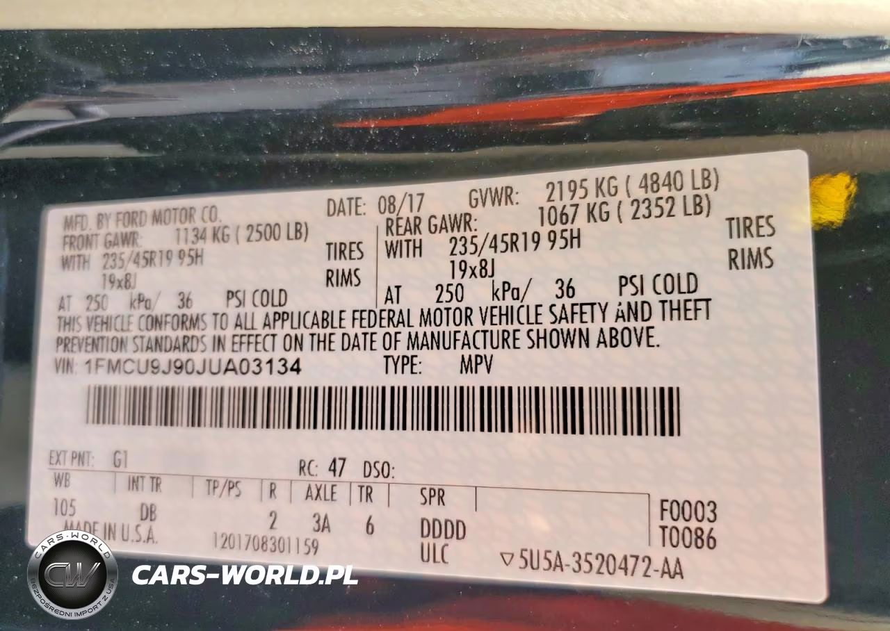 2018 Ford Escape Titanium VIN:1FMCU9J90JUA03134 - 13