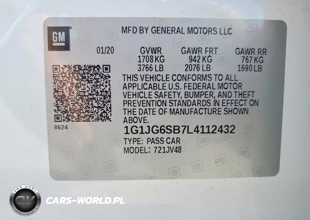 2020 Chevrolet Sonic VIN:1G1JG6SB7L4112432 - 12