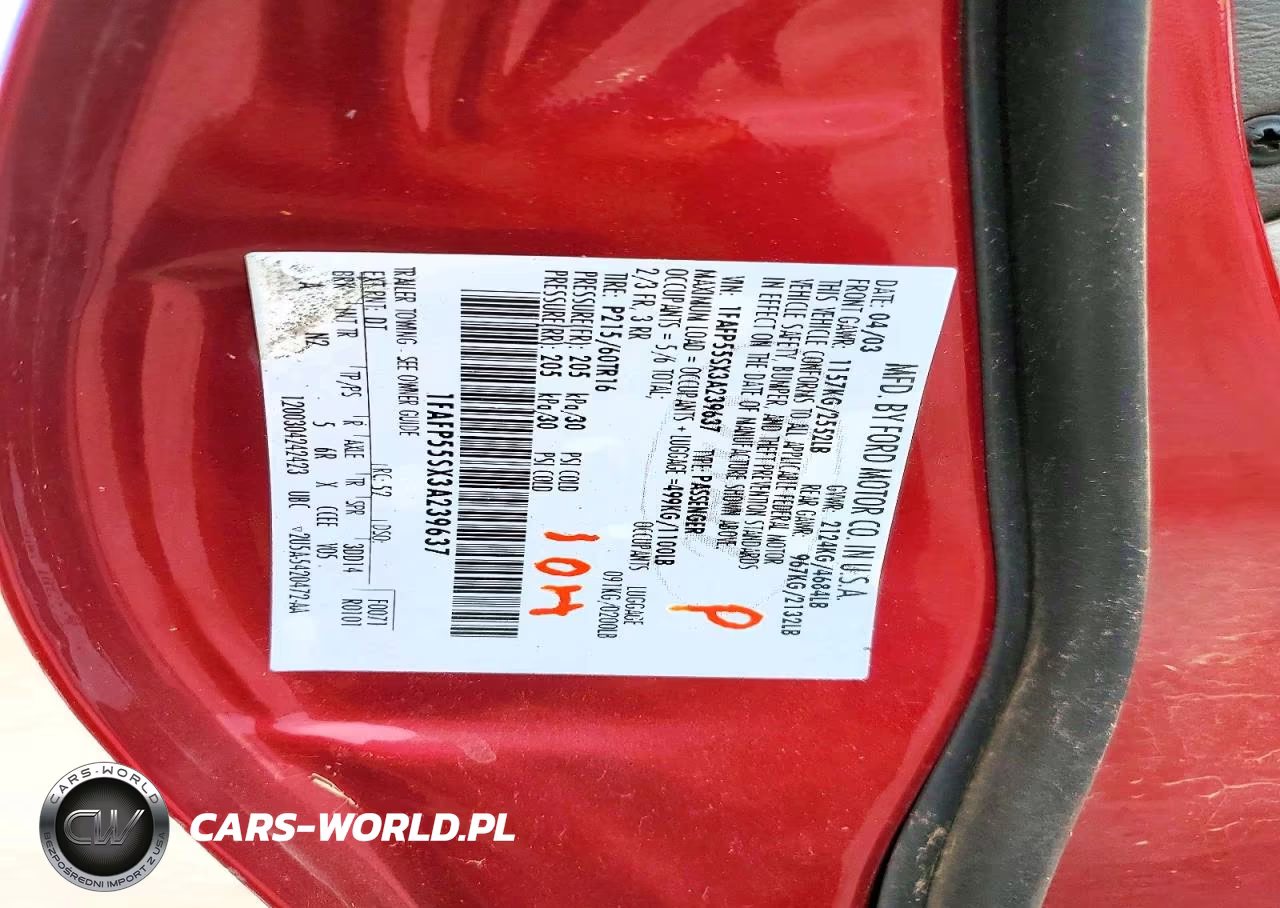 2003 Ford Taurus Ses VIN:1FAFP55SX3A239637 - 12