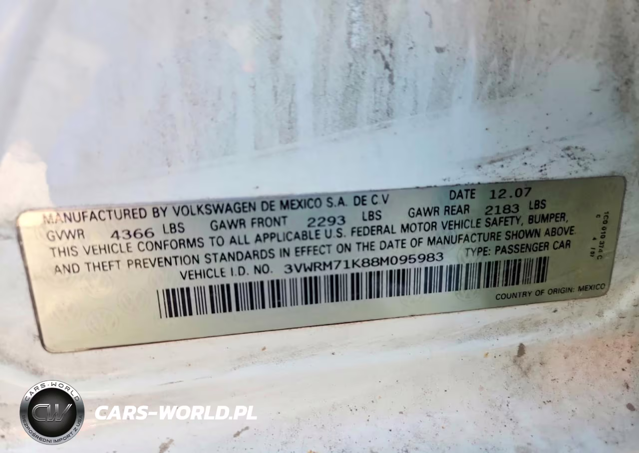 2008 Volkswagen Jetta Se VIN:3VWRM71K88M095983 - 12