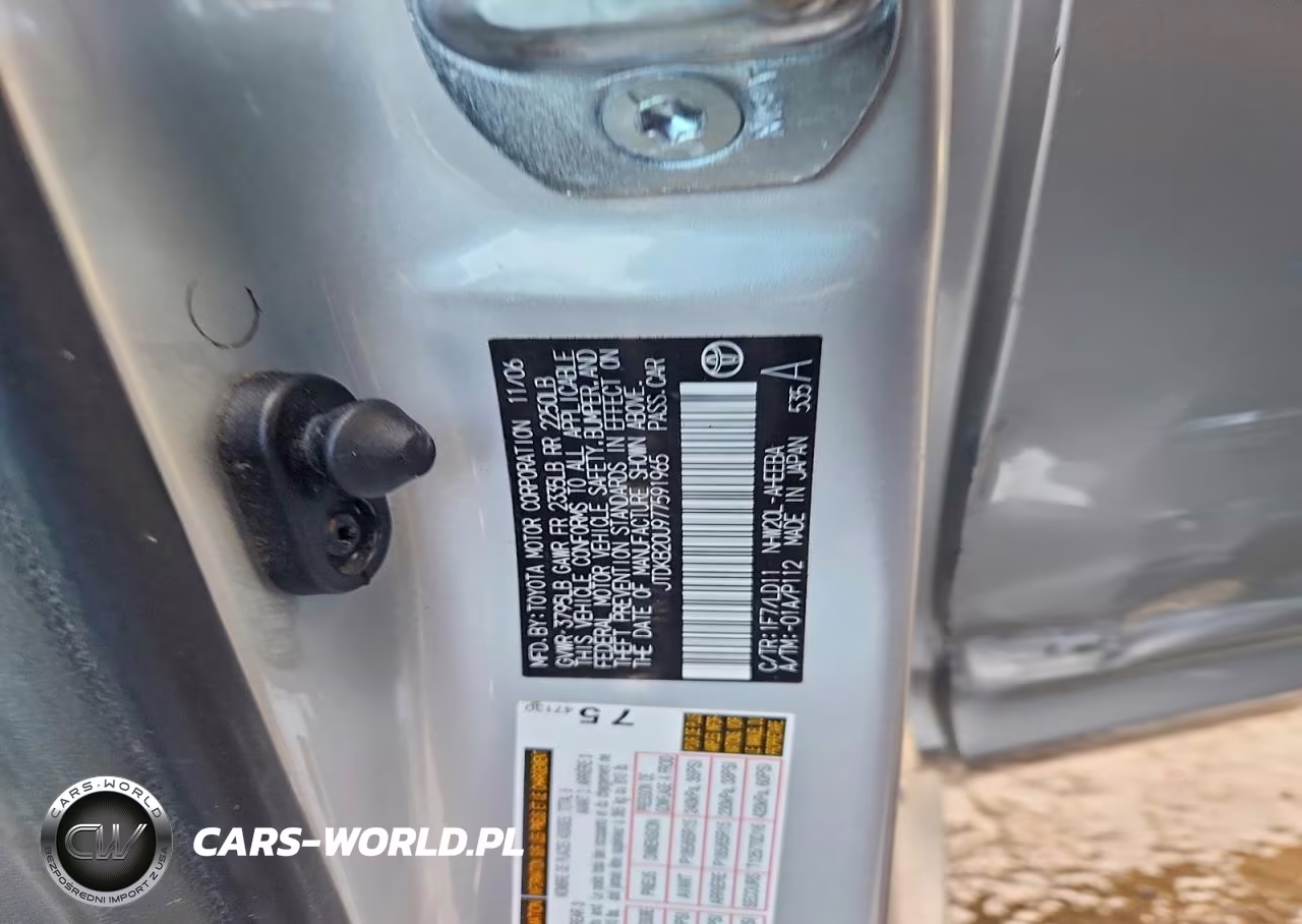 2007 Toyota Prius Base VIN:JTDKB20U977591965 - 12