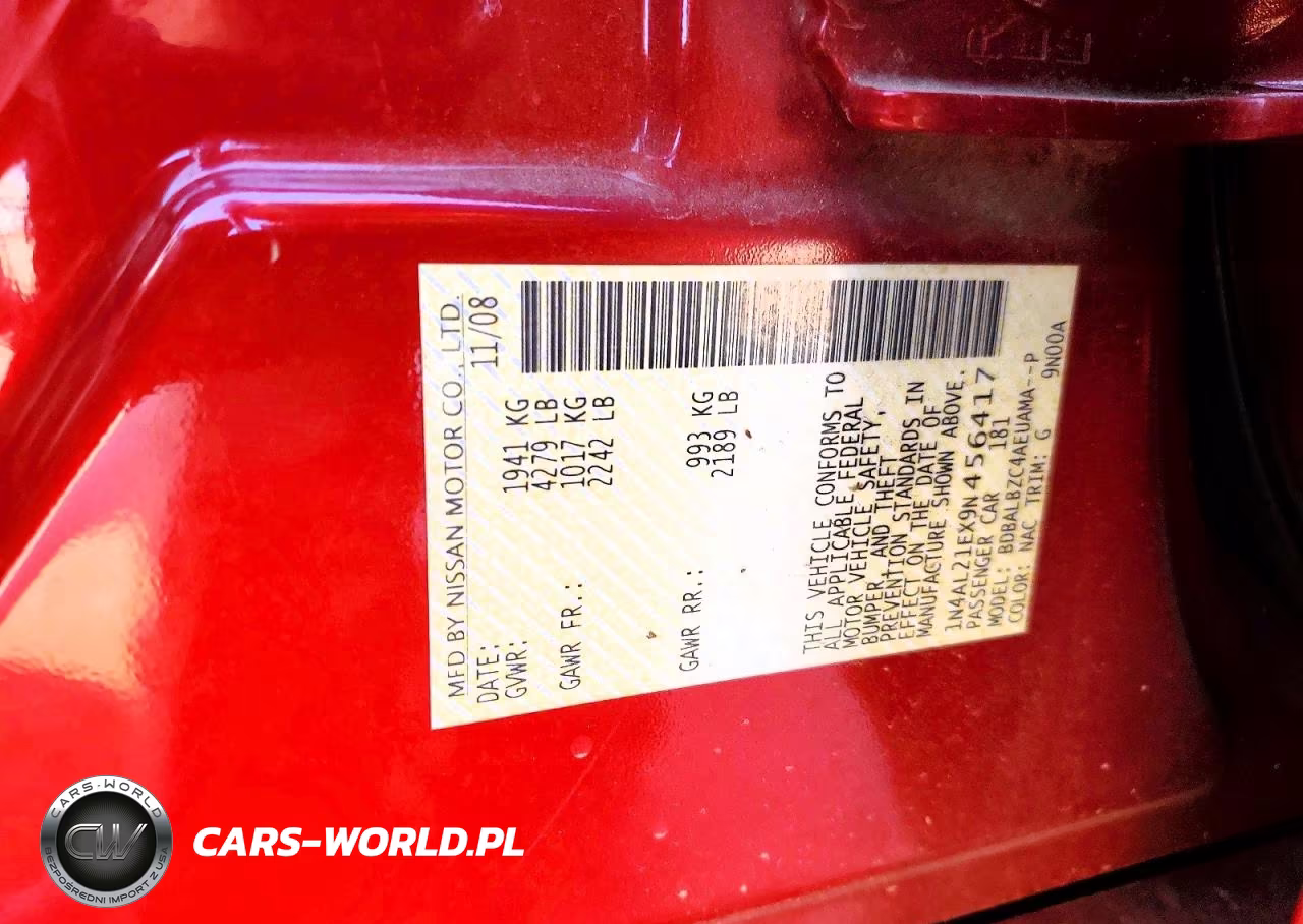 2009 Nissan Altima 2.5 VIN:1N4AL21EX9N456417 - 13