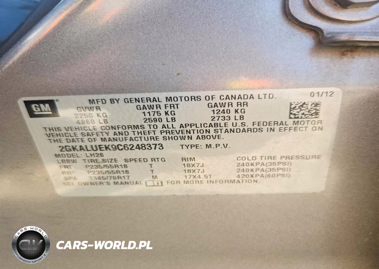 2012 GMC Terrain Slt VIN:2GKALUEK9C6248373 - 14