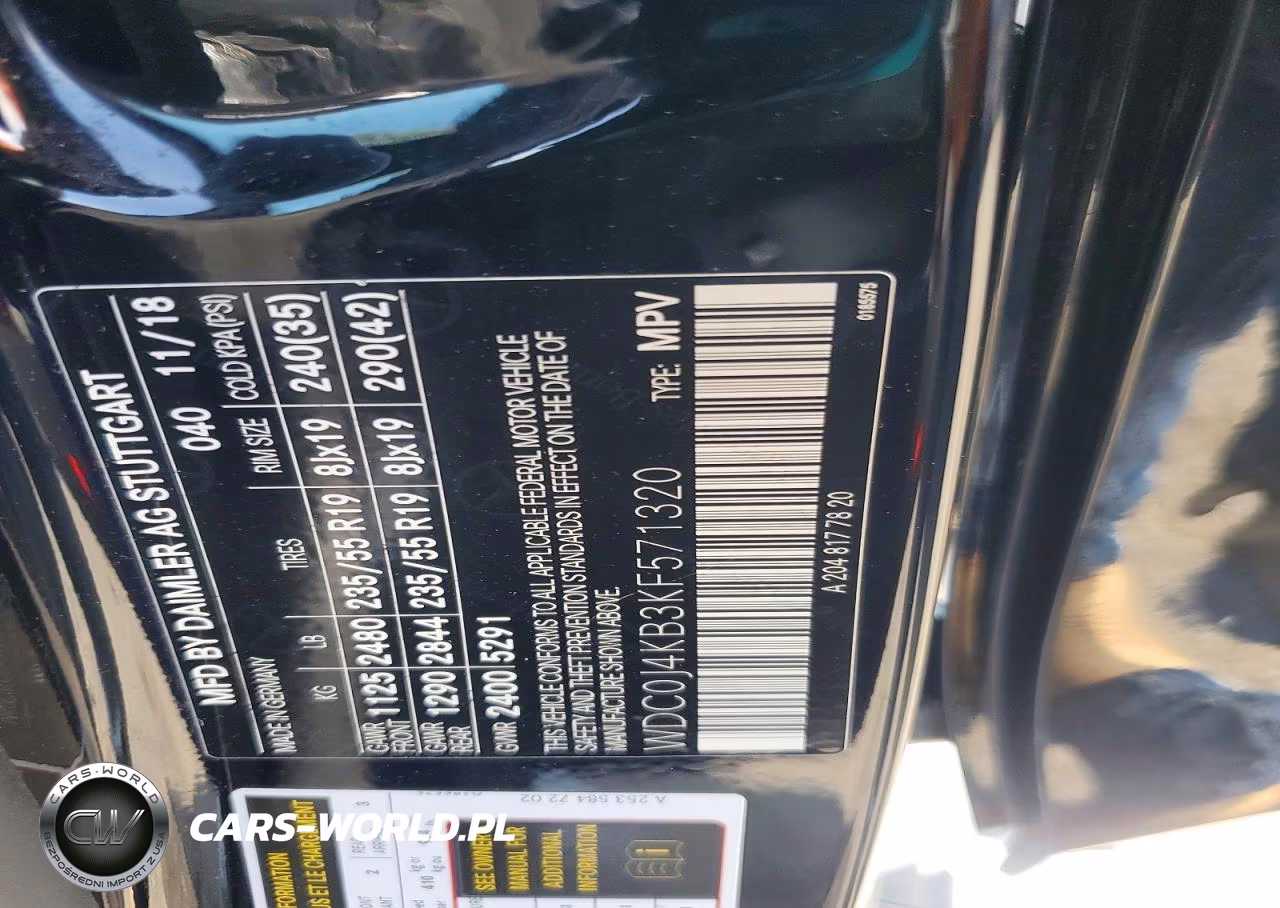 2019 Mercedes-Benz Glc Coupe 300 4Matic VIN:WDC0J4KB3KF571320 - 13
