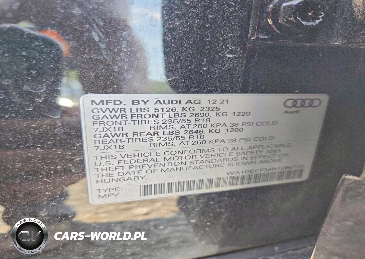 2022 Audi Q3 Premium S Line 45 VIN:WA1DECF34N1066729 - 13