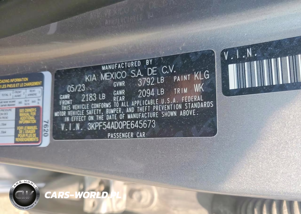 2023 Kia Forte Gt Line VIN:3KPF54AD0PE645673 - 12