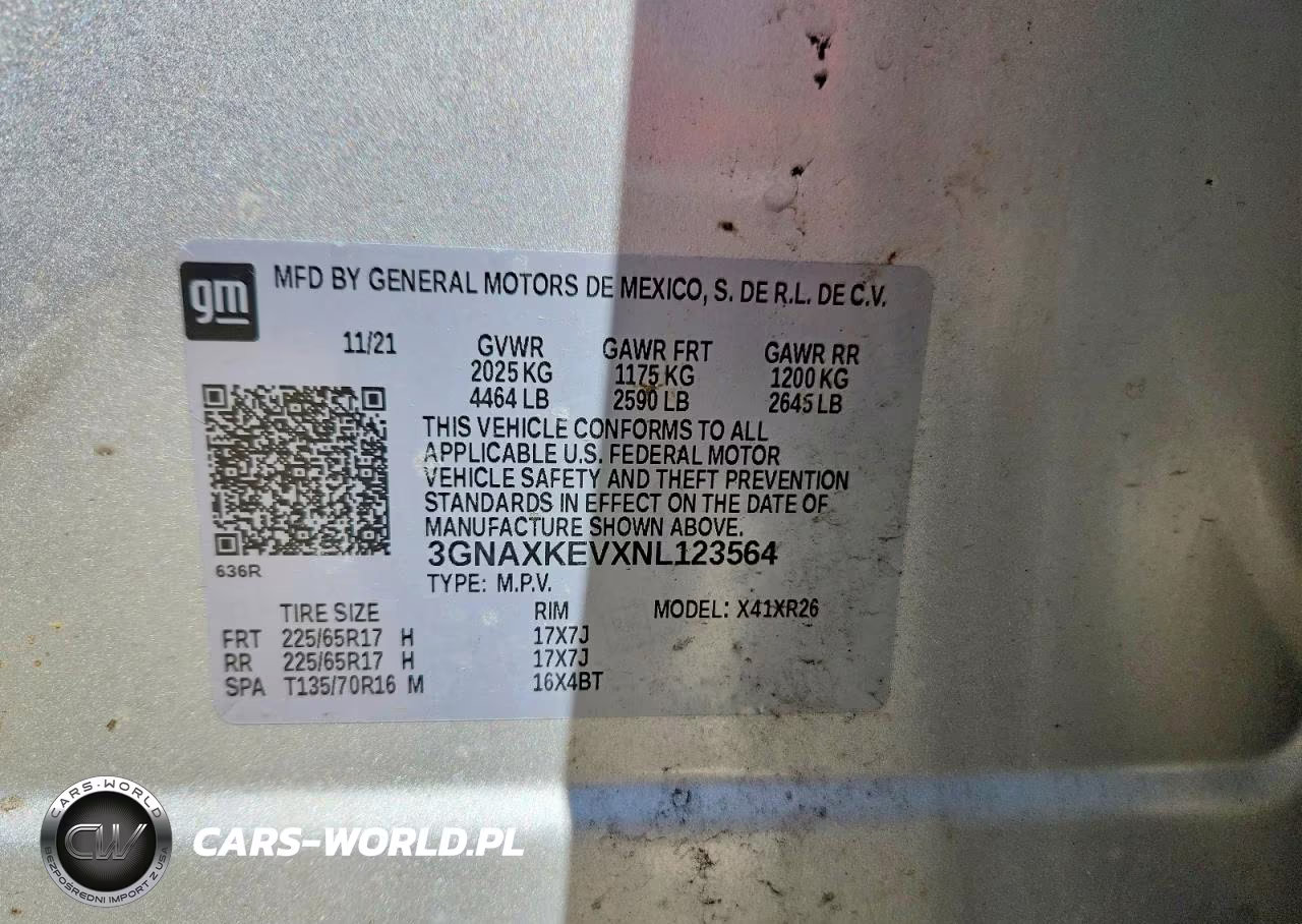 2022 Chevrolet Equinox Lt VIN:3GNAXKEVXNL123564 - 13