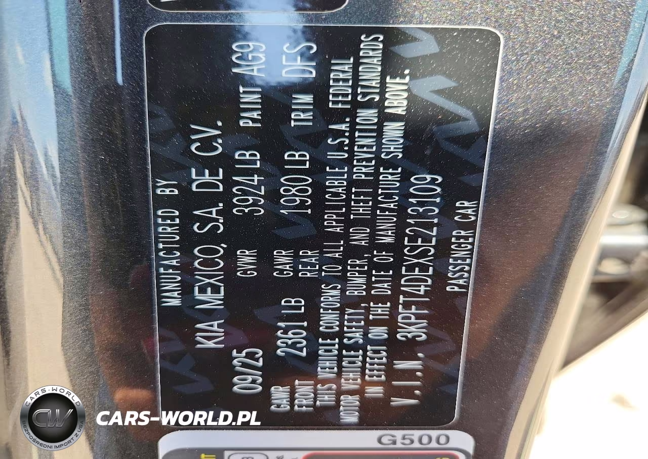 2025 Kia K4 Lxs VIN:3KPFT4DEXSE213109 - 12