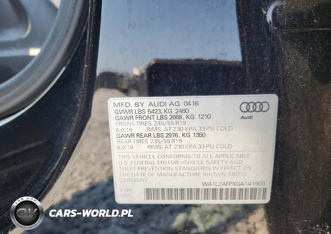 2016 Audi Q5 Premium Plus VIN:WA1L2AFPXGA141903 - 13