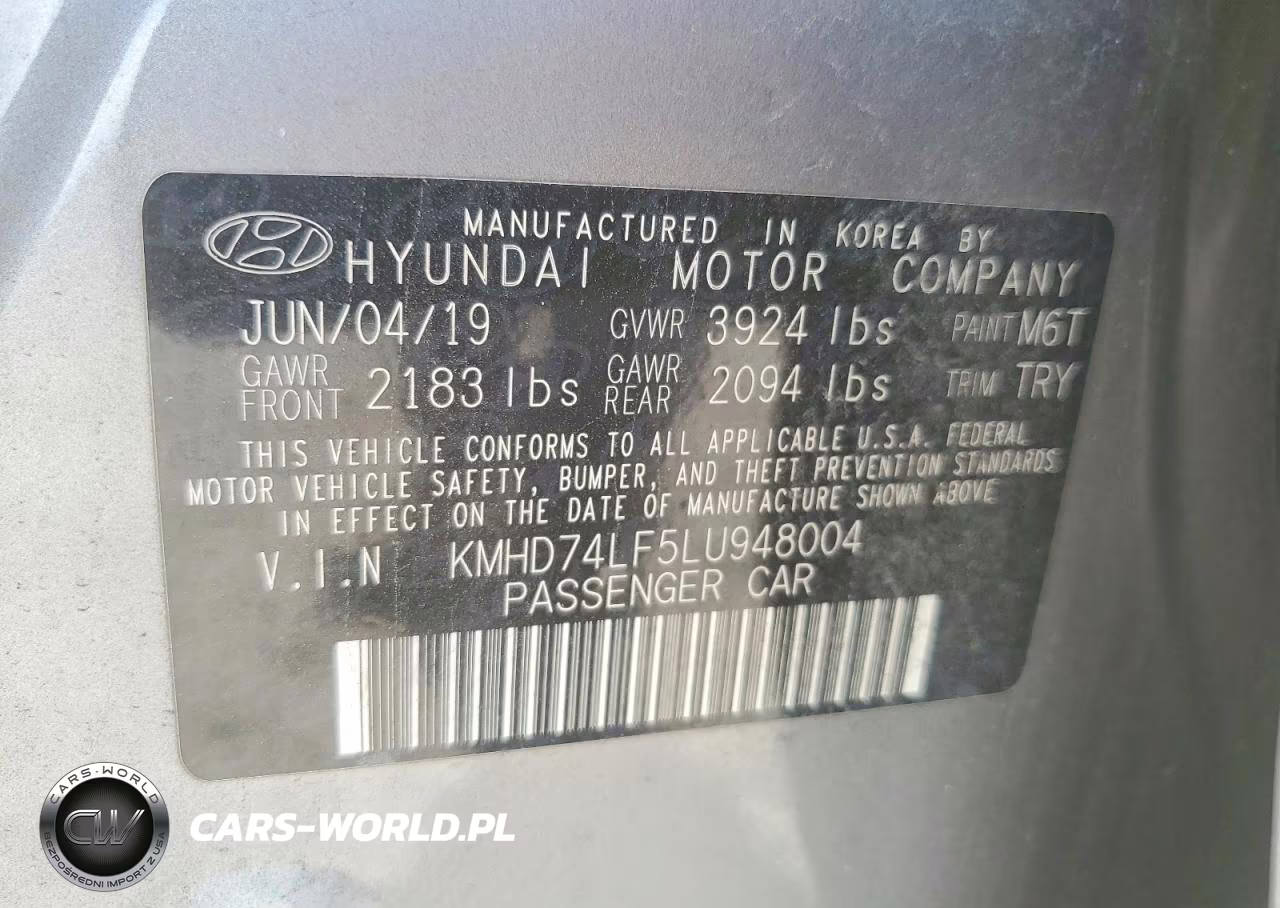 2020 Hyundai Elantra Se VIN:KMHD74LF5LU948004 - 13