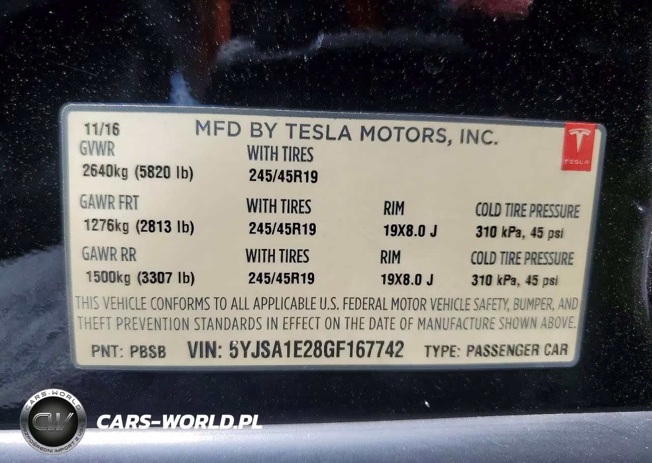 2016 Tesla Model S VIN:5YJSA1E28GF167742 - 12