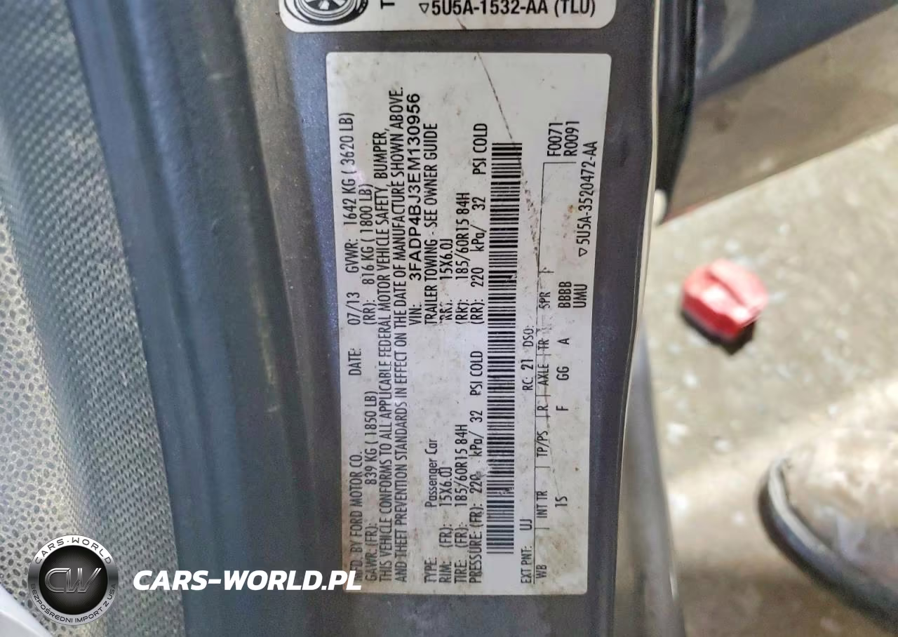 2014 Ford Fiesta Se VIN:3FADP4BJ3EM130956 - 13