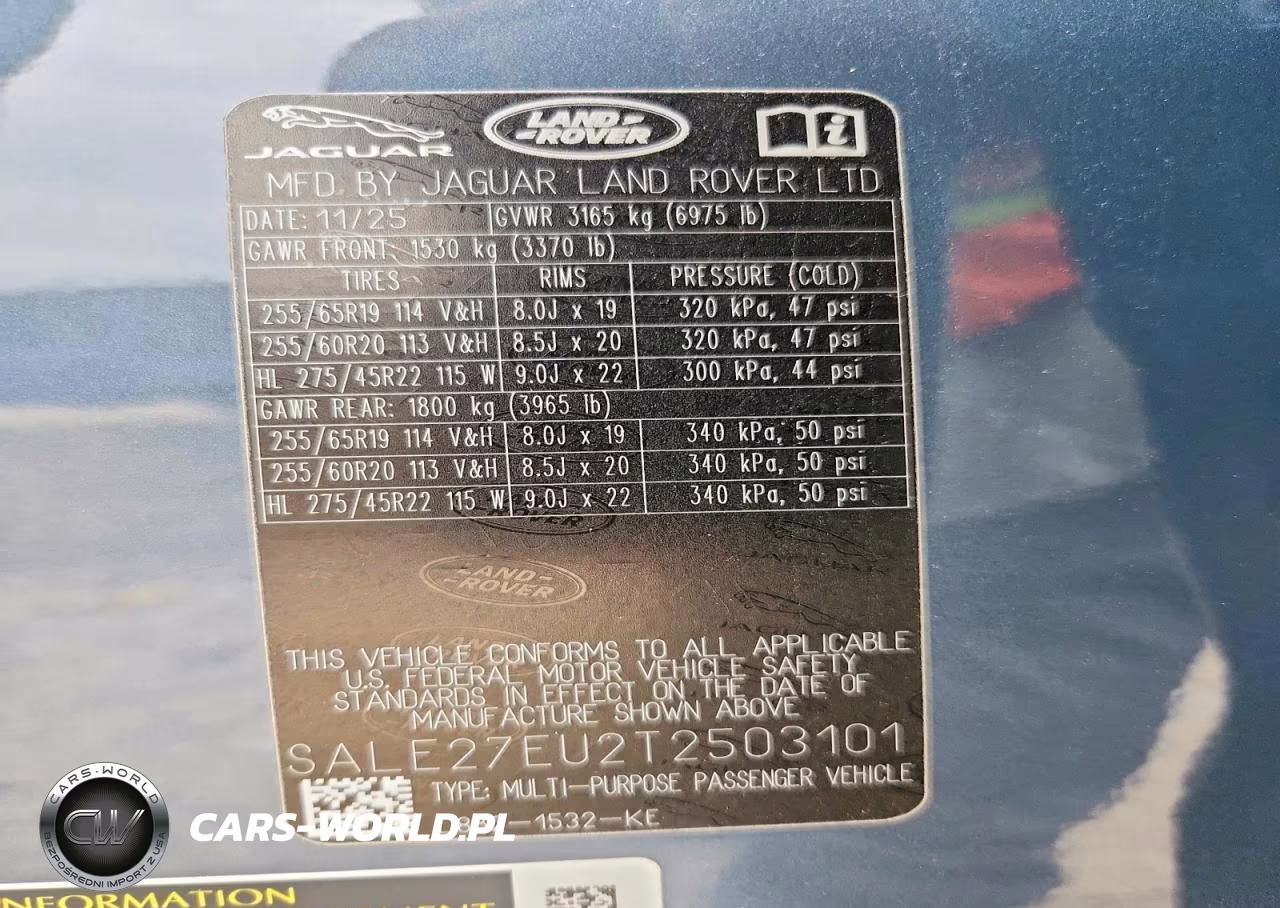 2026 Land Rover Defender 110 X-Dynamic Se VIN:SALE27EU2T2503101 - 14