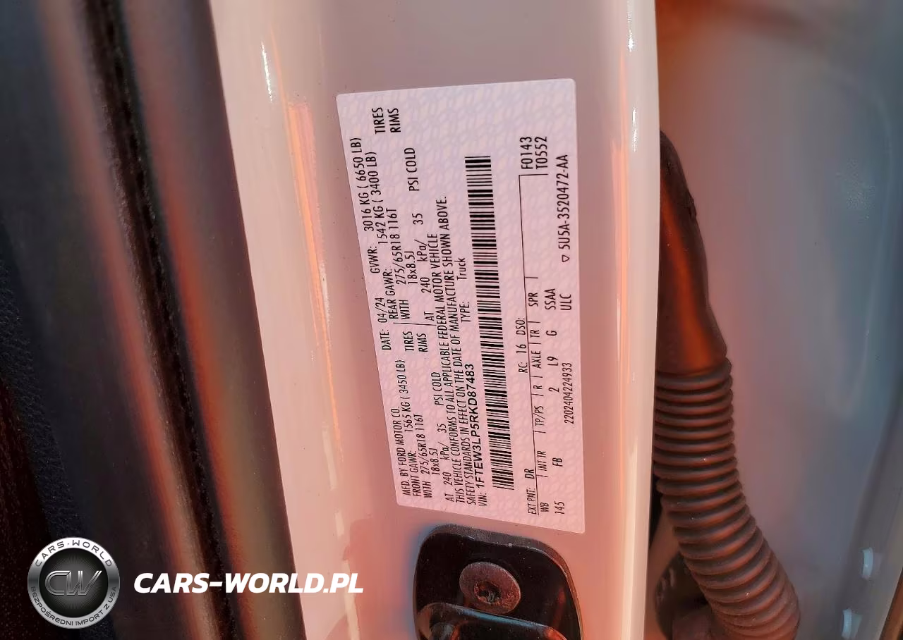 2024 Ford F150 Xlt VIN:1FTEW3LP5RKD87483 - 13