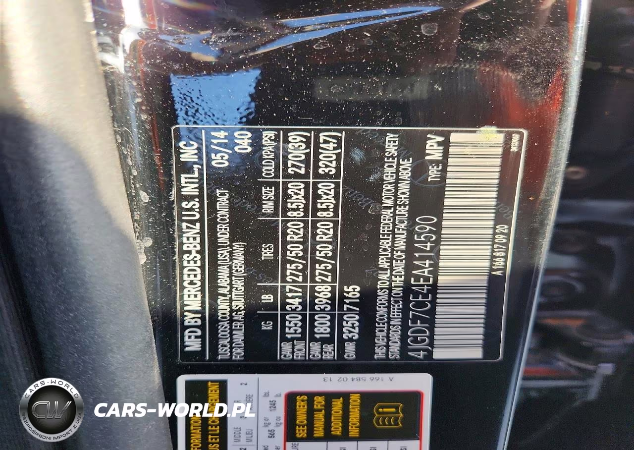 2014 Mercedes-Benz Gl 450 4Matic VIN:4JGDF7CE4EA414590 - 13