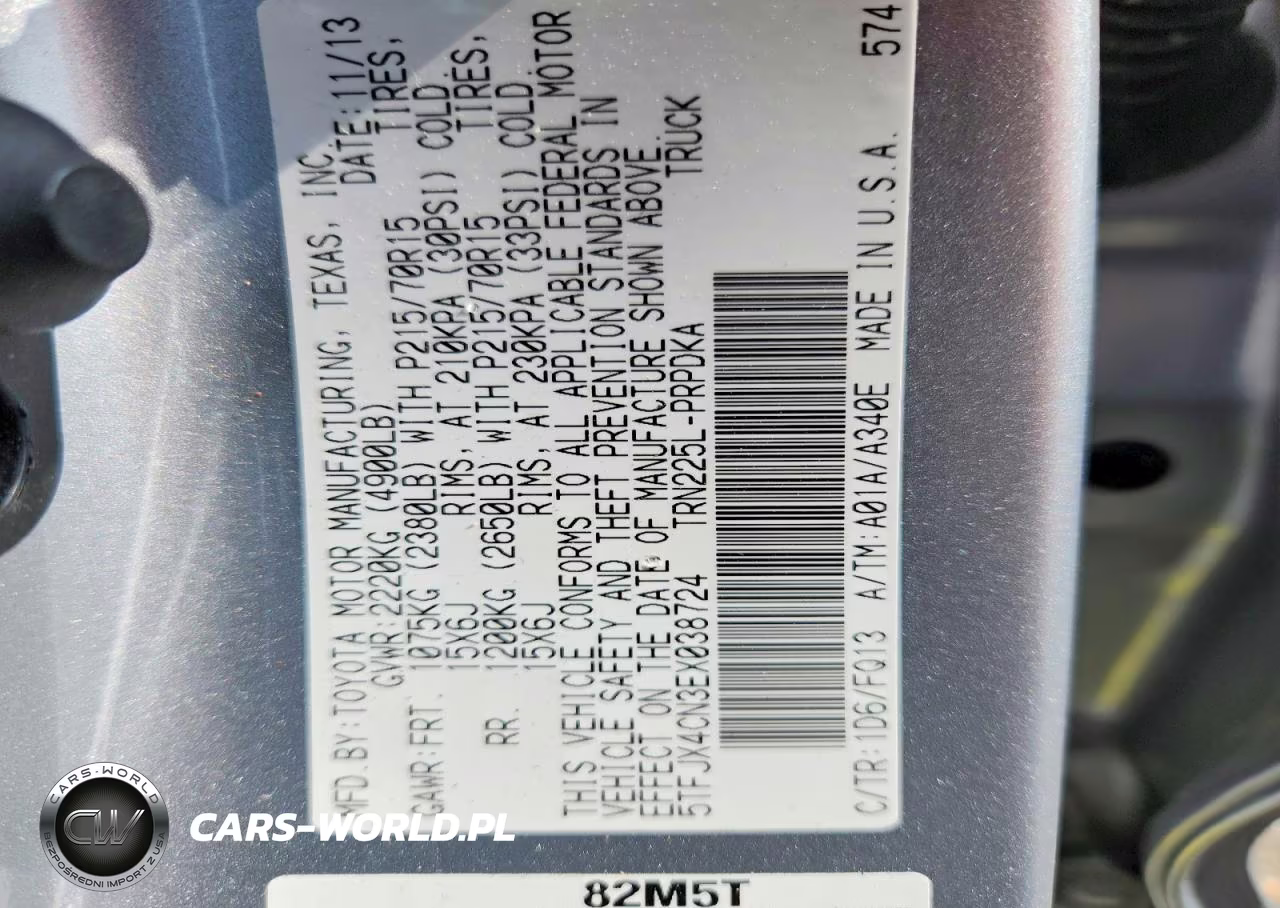 2014 Toyota Tacoma Double Cab VIN:5TFJX4CN3EX038724 - 12