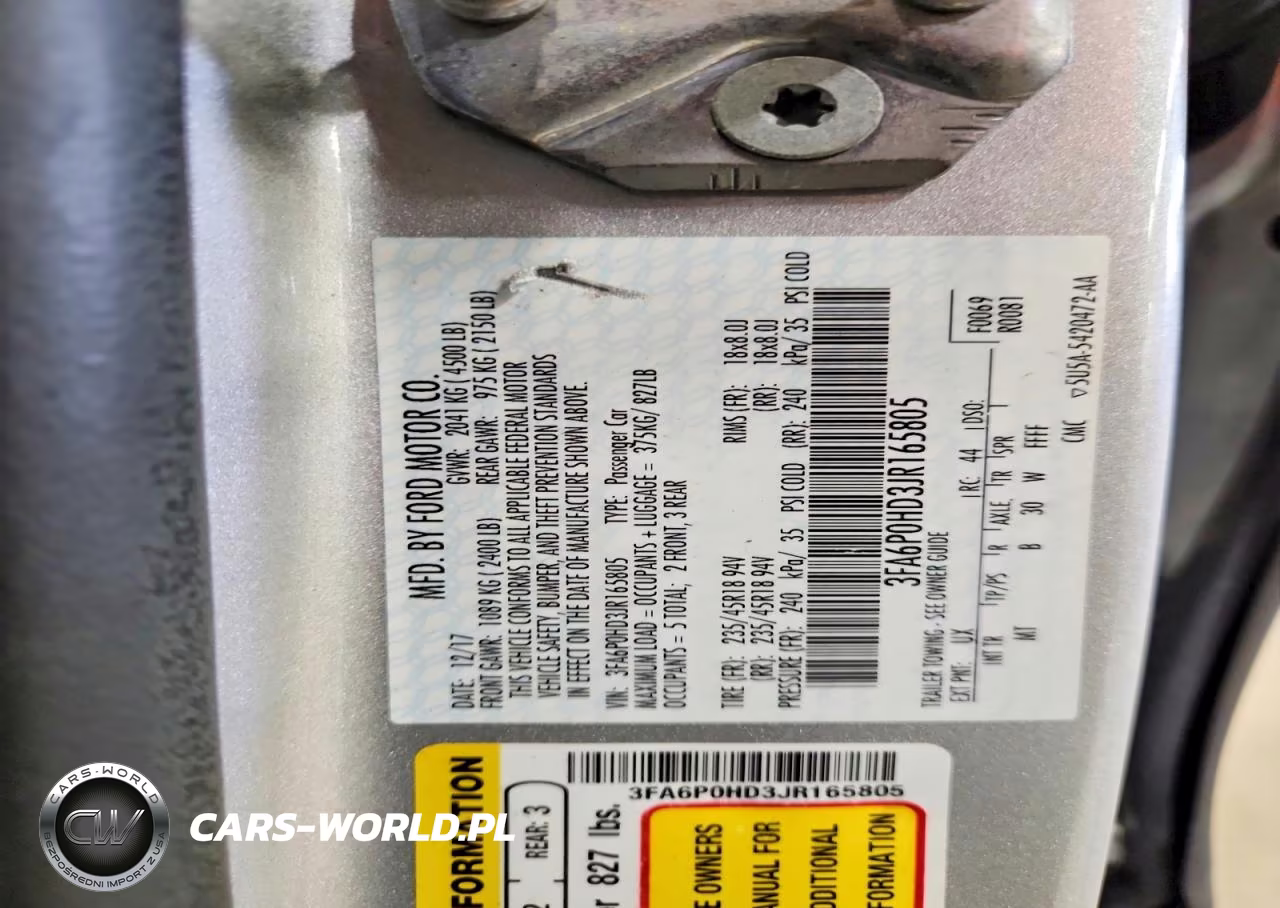 2018 Ford Fusion Se VIN:3FA6P0HD3JR165805 - 12