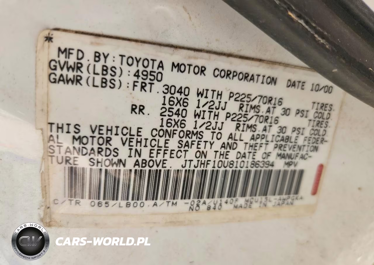 2001 Lexus Rx 300 VIN:JTJHF10U810186394 - 13