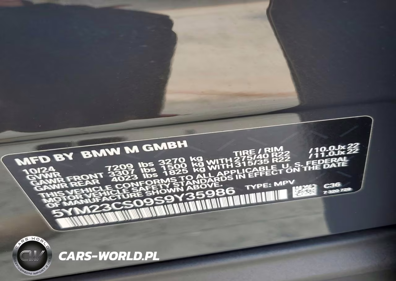2025 BMW Xm VIN:5YM23CS09S9Y35986 - 12