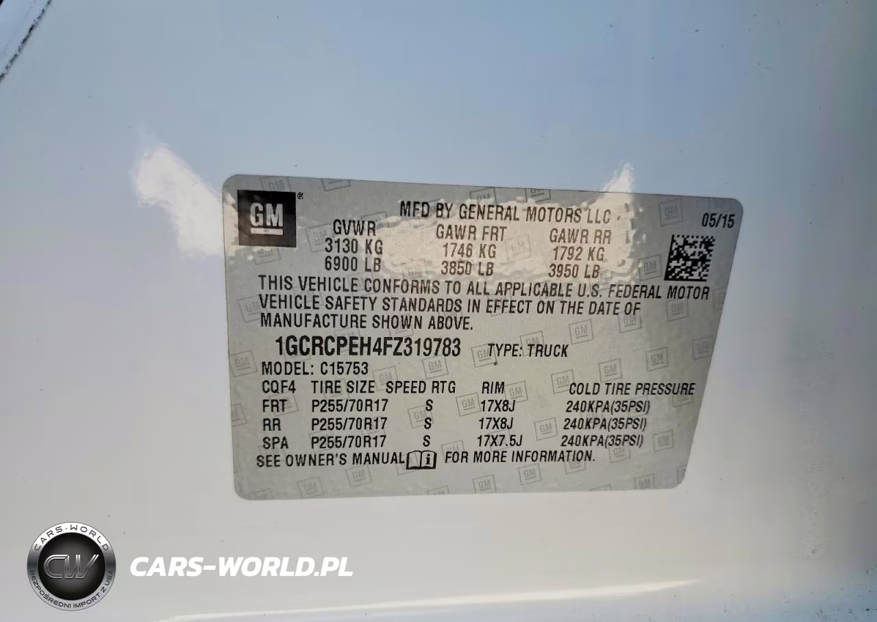 2015 Chevrolet Silverado C1500 VIN:1GCRCPEH4FZ319783 - 12