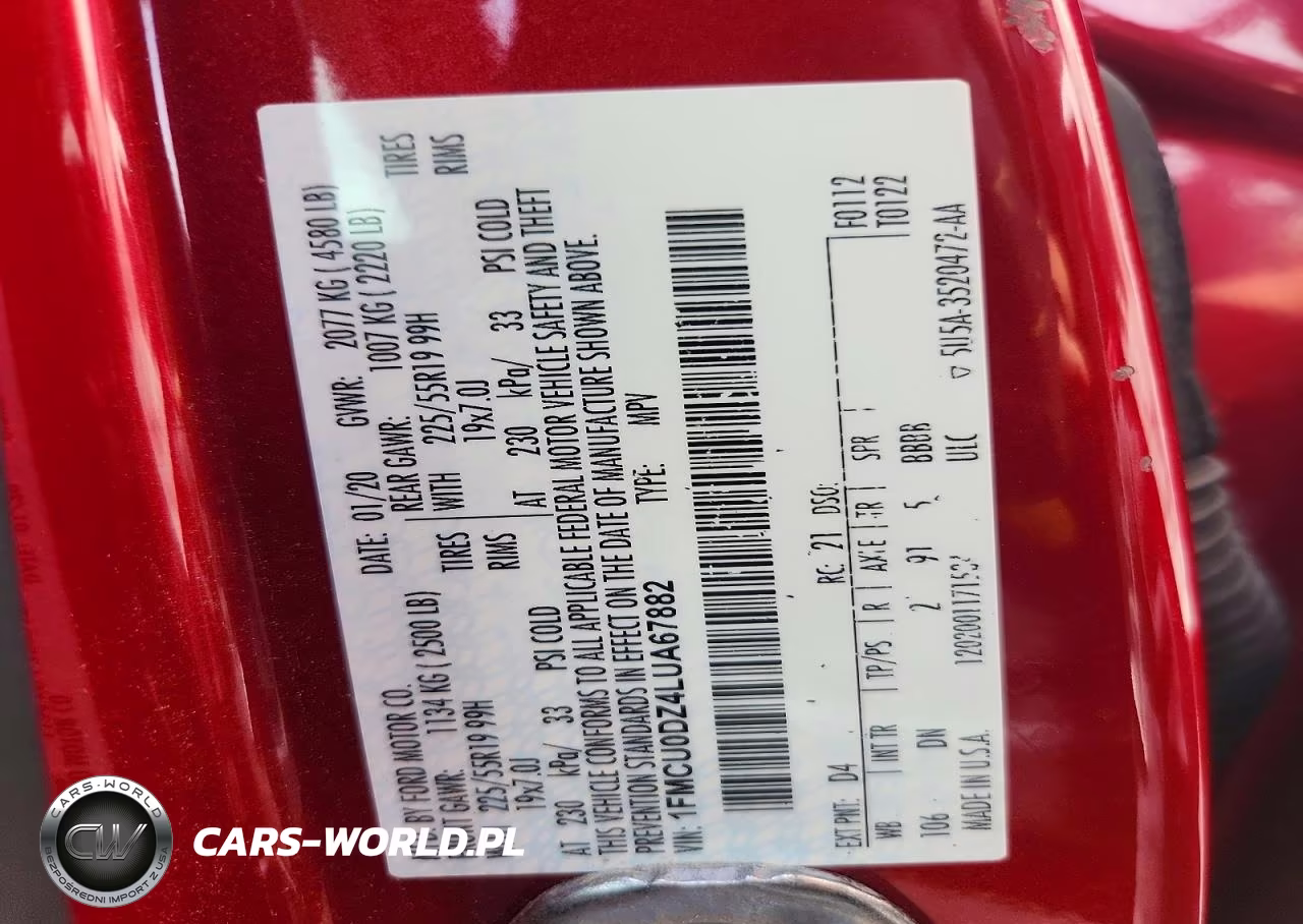 2020 Ford Escape Titanium VIN:1FMCU0DZ4LUA67882 - 13