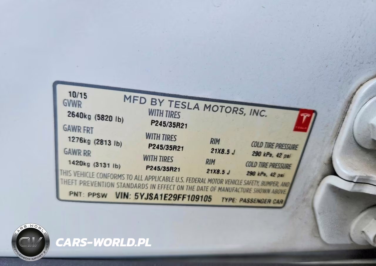 2015 Tesla Model S VIN:5YJSA1E29FF109105 - 12