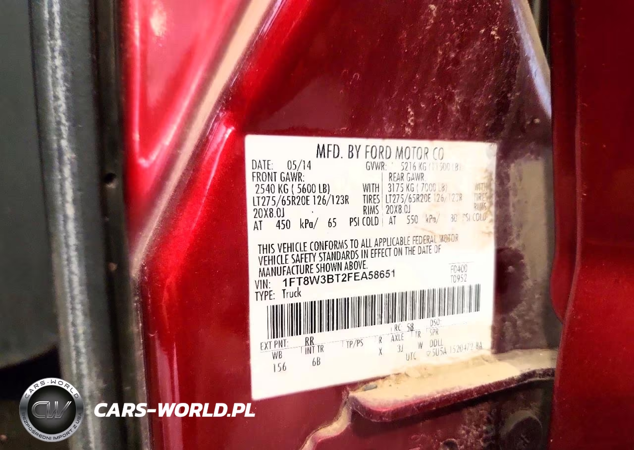 2015 Ford F350 Super Duty VIN:1FT8W3BT2FEA58651 - 12