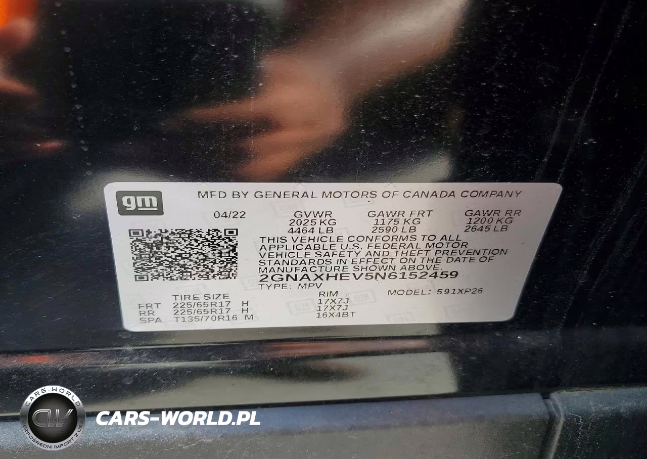 2022 Chevrolet Equinox Ls VIN:2GNAXHEV5N6152459 - 14