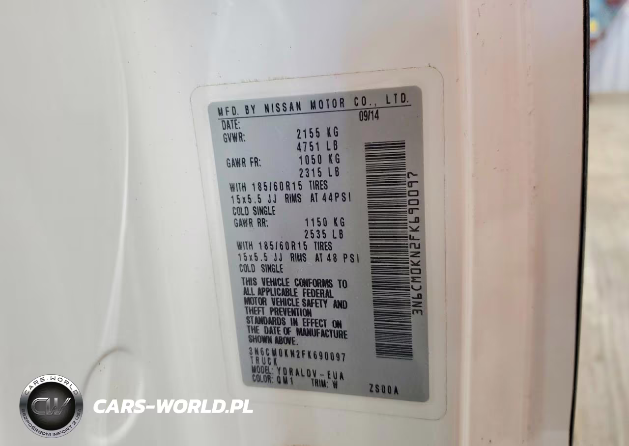 2015 Nissan Nv200 S VIN:3N6CM0KN2FK690097 - 13