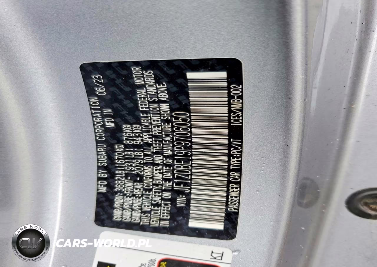 2023 Subaru Brz Limited VIN:JF1ZDBE19P9706050 - 12