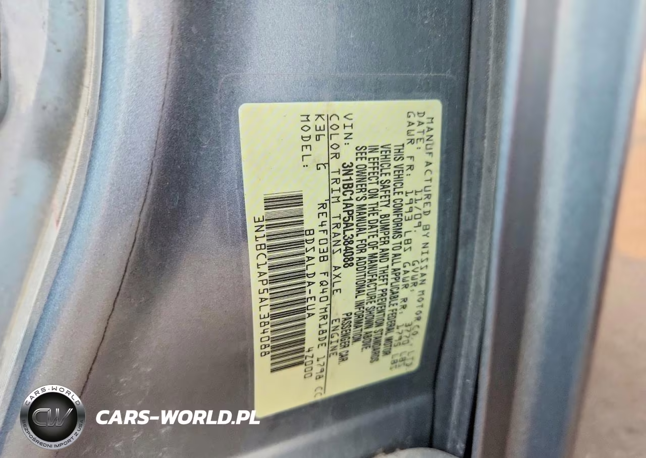 2010 Nissan Versa 1.8 S VIN:3N1BC1AP5AL384088 - 12
