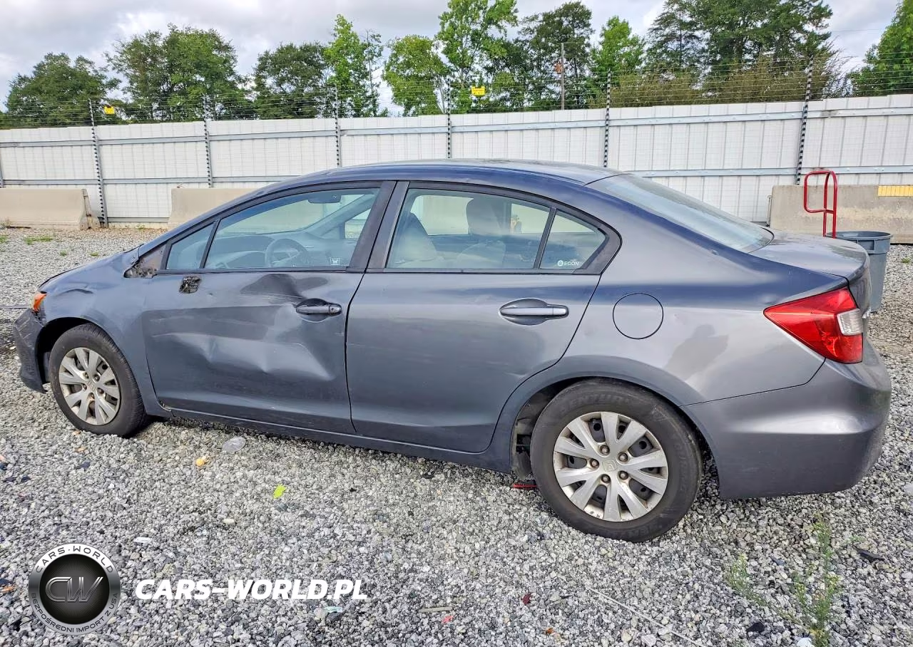 2012 Honda Civic Lx VIN:2HGFB2F52CH525906 - 2