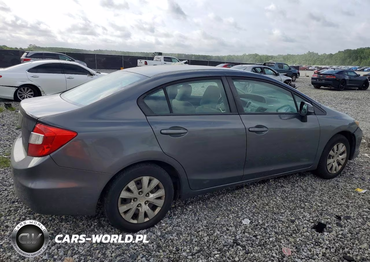 2012 Honda Civic Lx VIN:2HGFB2F52CH525906 - 3