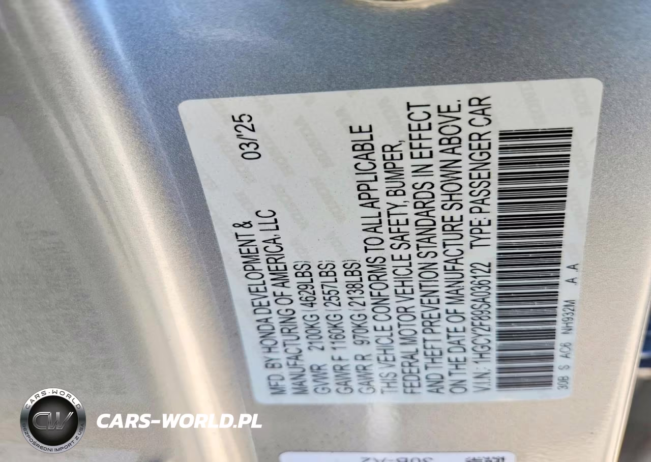 2025 Honda Accord Touring Hybrid VIN:1HGCY2F89SA036122 - 12