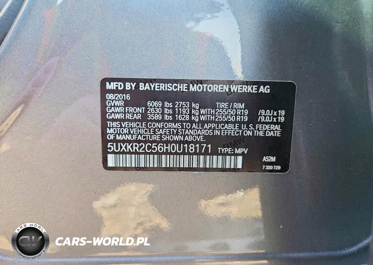 2017 BMW X5 Sdrive35I VIN:5UXKR2C56H0U18171 - 13