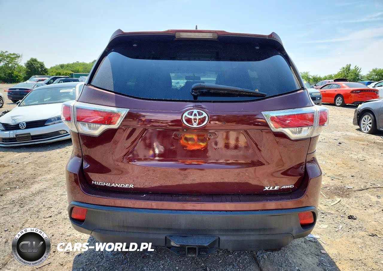 2015 Toyota Highlander Xle VIN:5TDJKRFH7FS082072 - 6