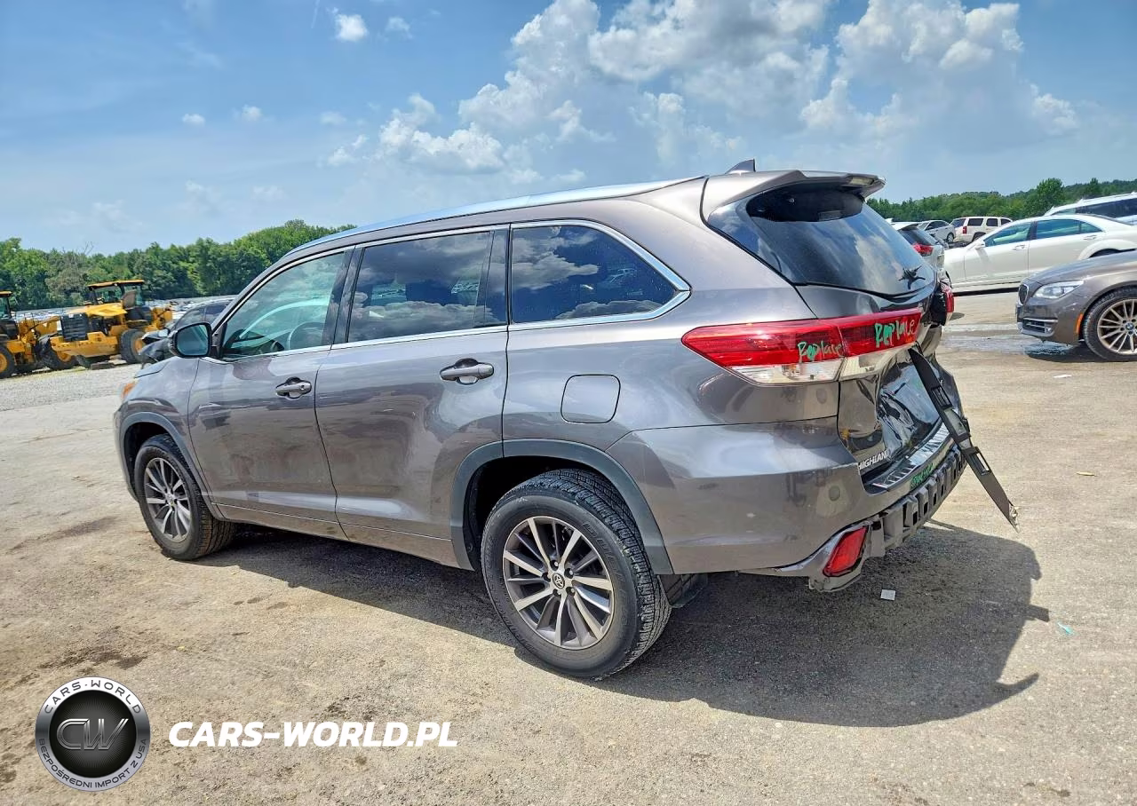 2018 Toyota Highlander Xle VIN:5TDKZRFH3JS280219 - 2
