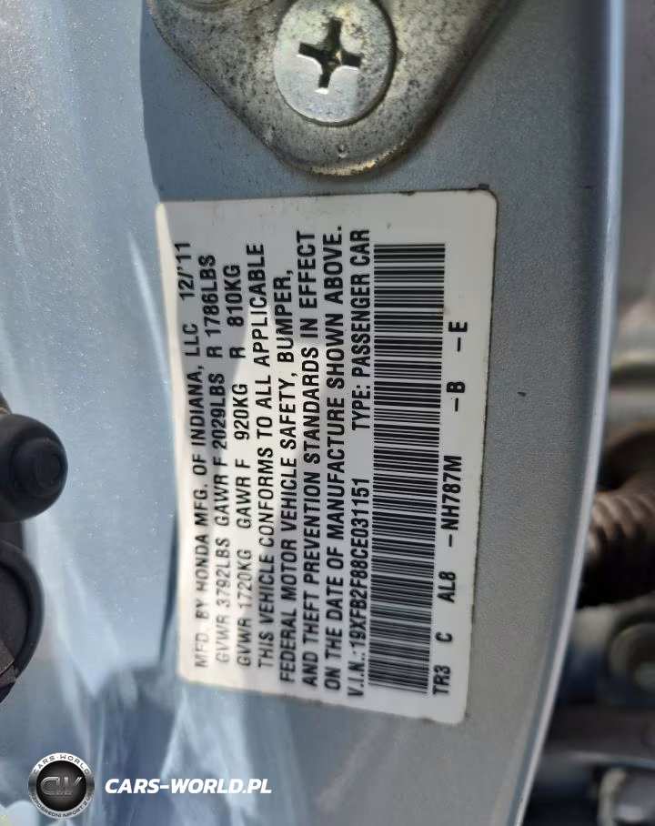 2012 Honda Civic Ex VIN:19XFB2F88CE031151 - 12