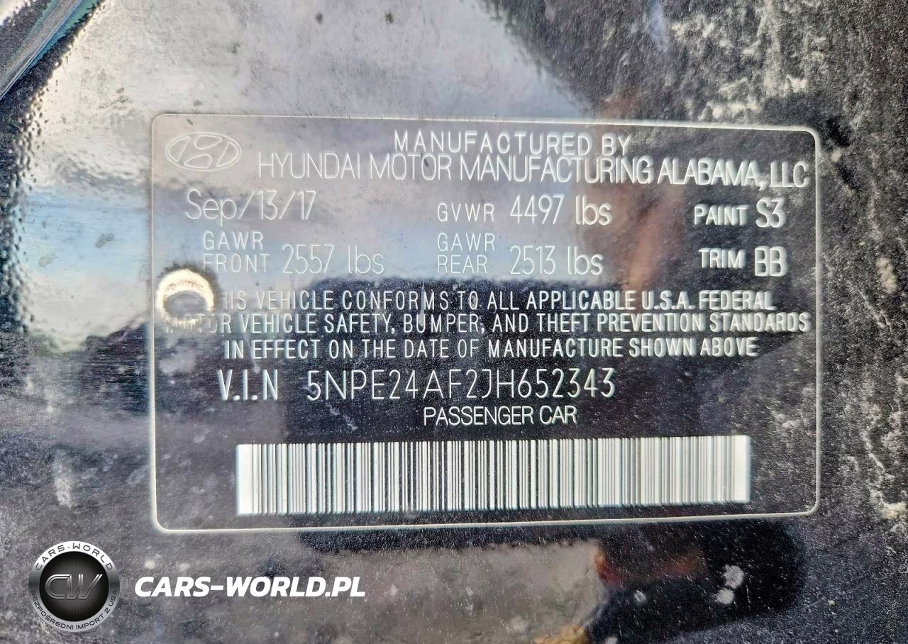 2018 Hyundai Sonata Se VIN:5NPE24AF2JH652343 - 12