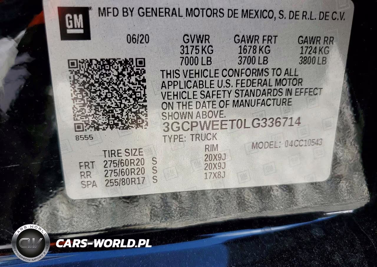 2020 Chevrolet Silverado C1500 Ltz VIN:3GCPWEET0LG336714 - 13