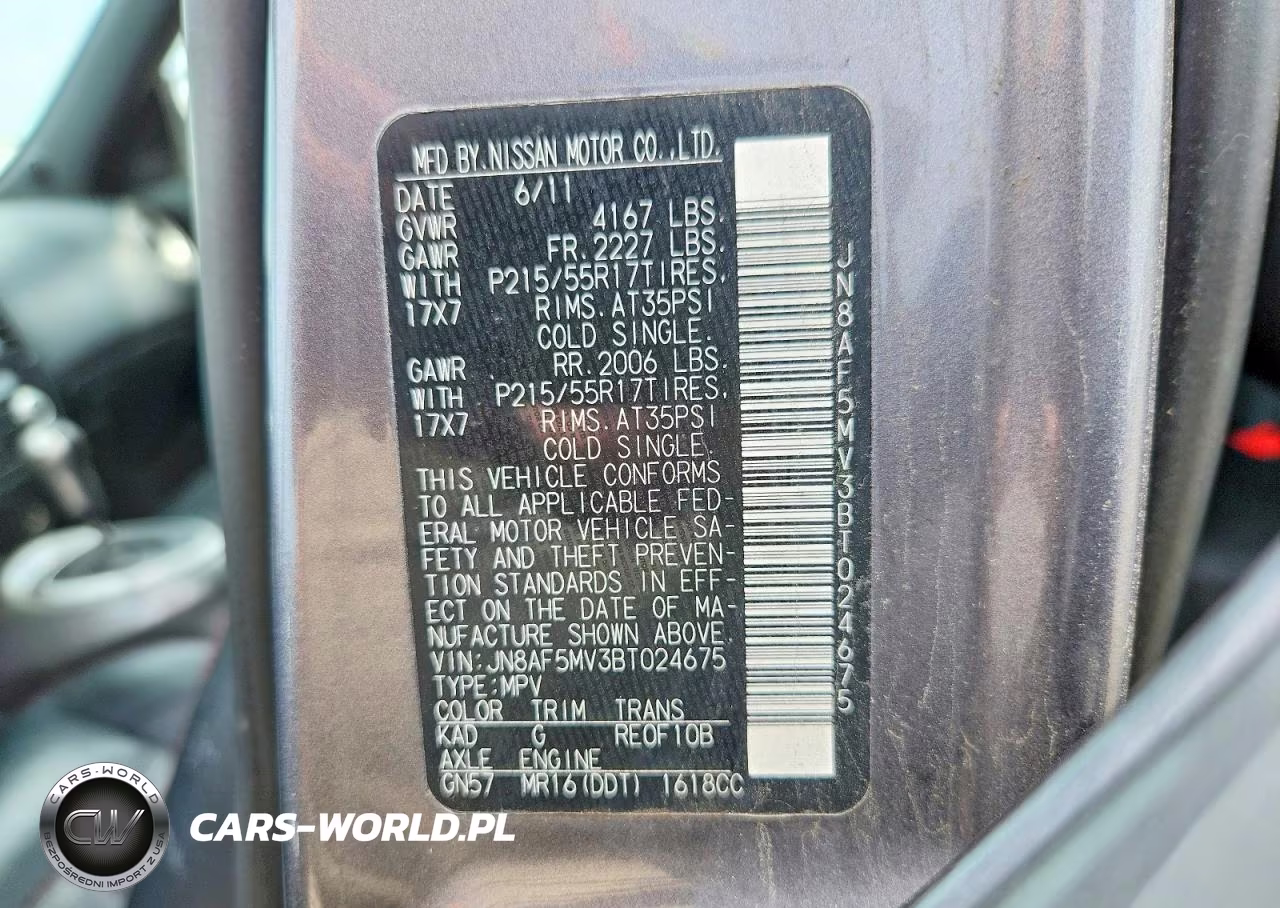 2011 Nissan Juke S VIN:JN8AF5MV3BT024675 - 12