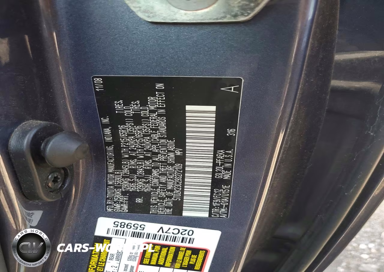 2009 Toyota Sienna Le 7-Passenger VIN:5TDZK23C29S272109 - 13