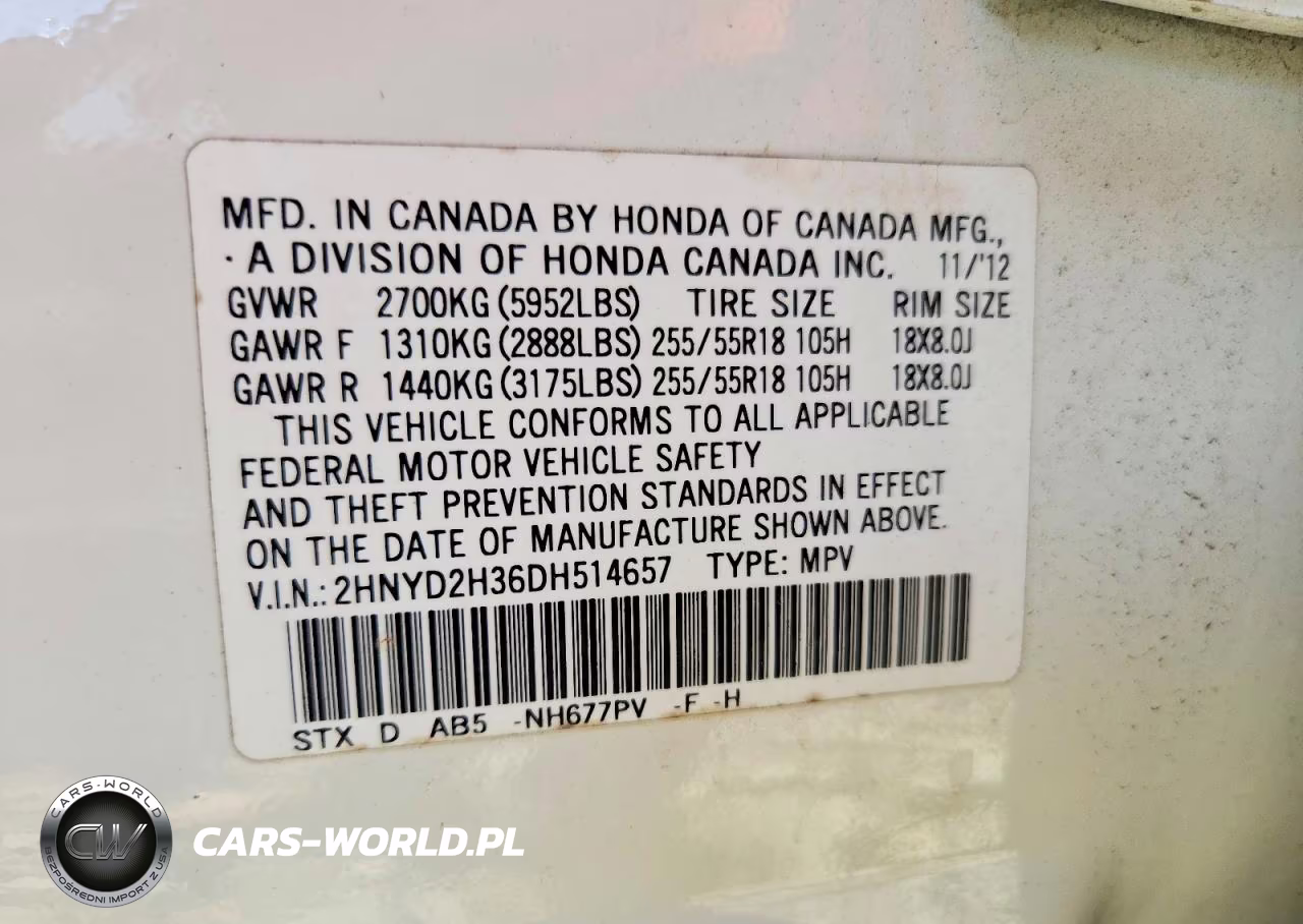 2013 Acura Mdx Technology VIN:2HNYD2H36DH514657 - 14