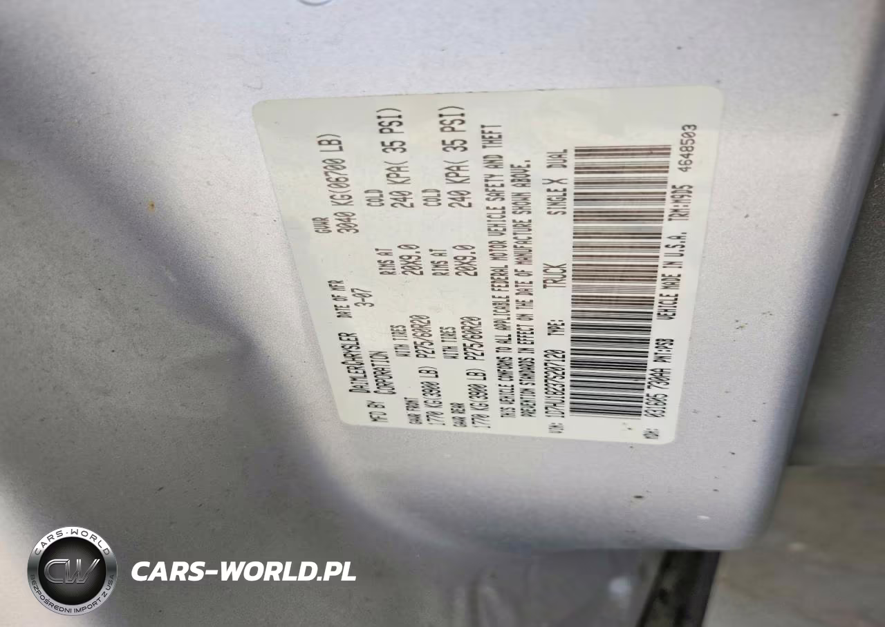 2007 Dodge Ram 1500 St VIN:1D7HU18237S207120 - 12