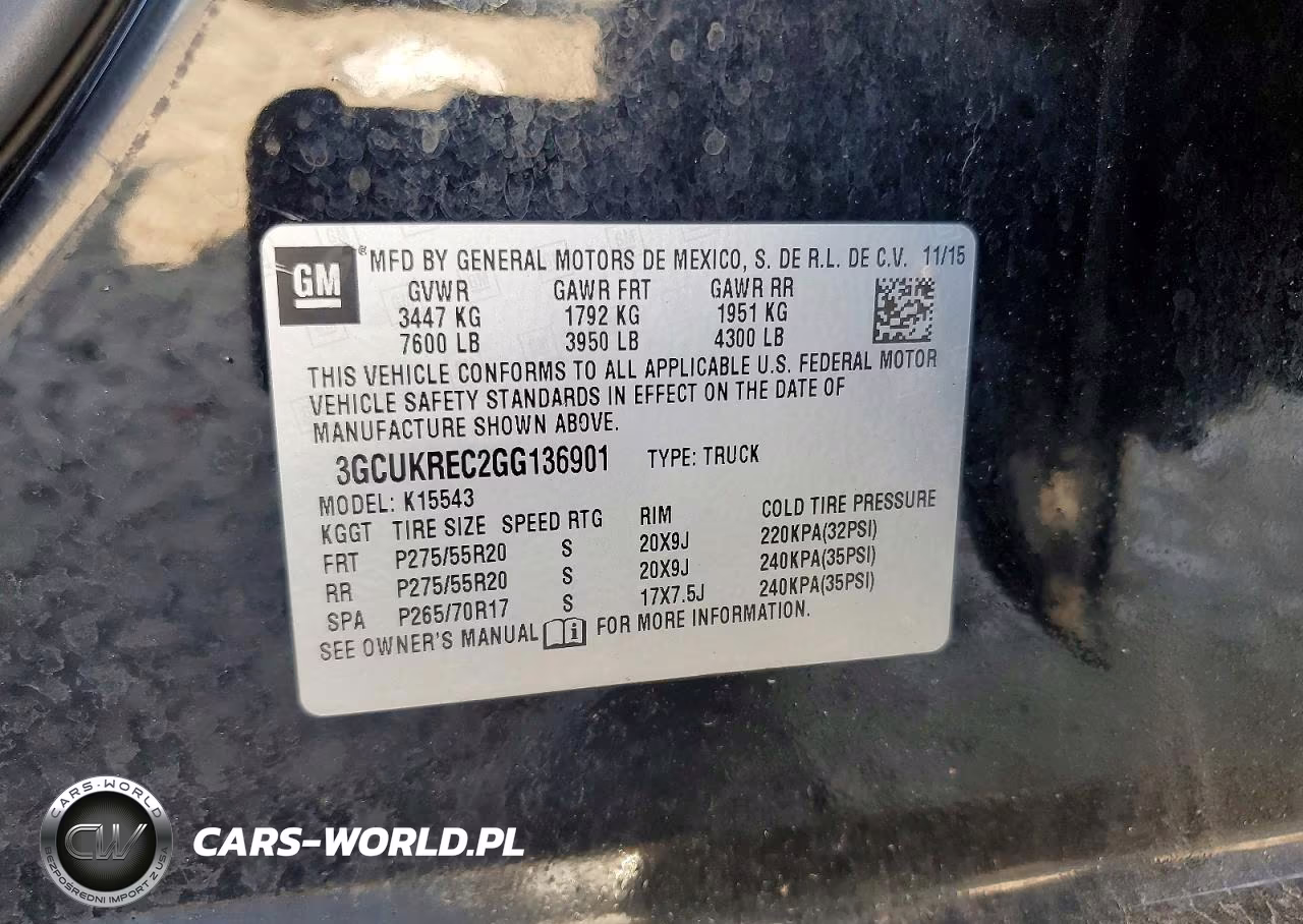 2016 Chevrolet Silverado K1500 Lt VIN:3GCUKREC2GG136901 - 12