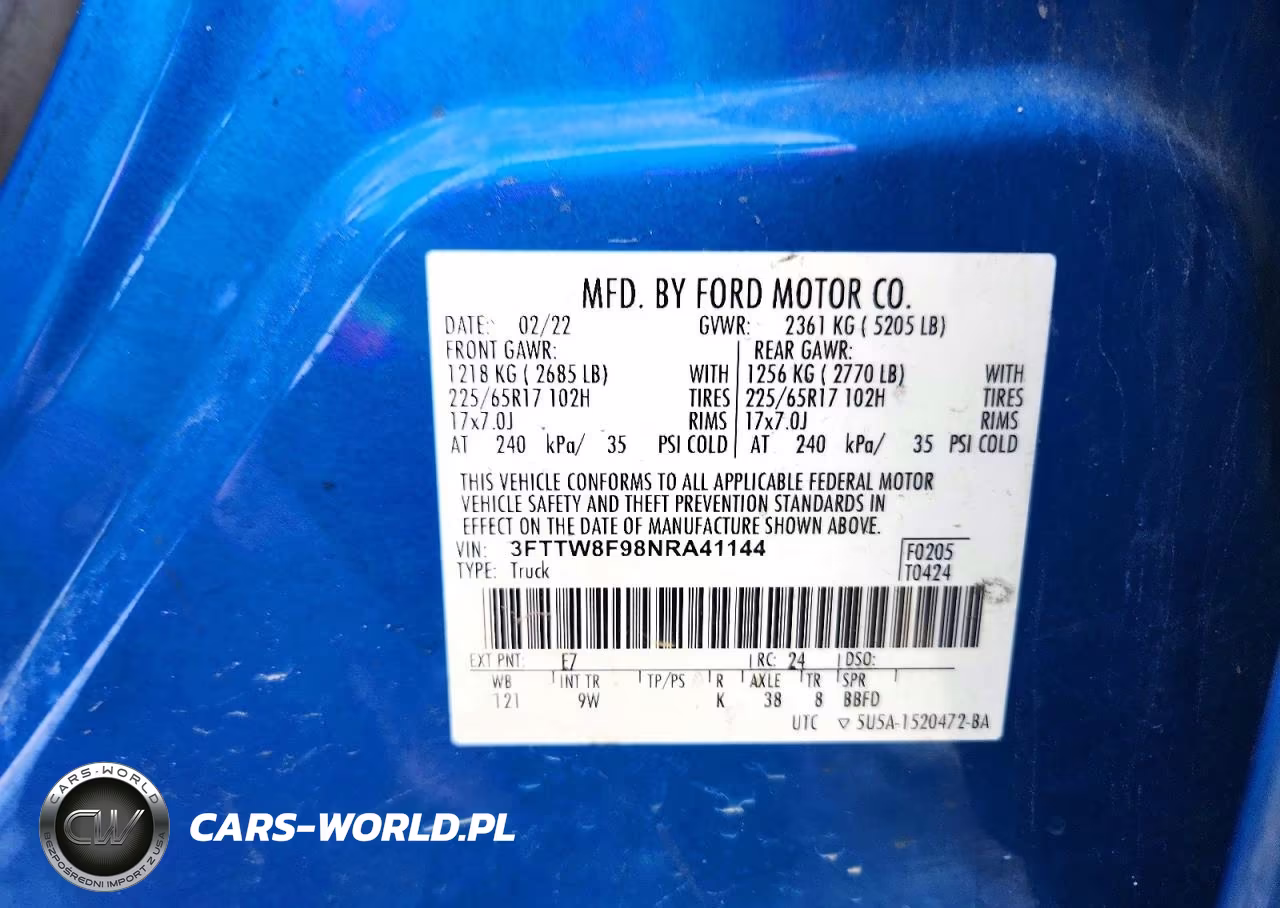 2022 Ford Maverick Xl VIN:3FTTW8F98NRA41144 - 12